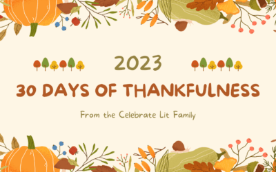 Thirty days of Thankfulness with giveaways